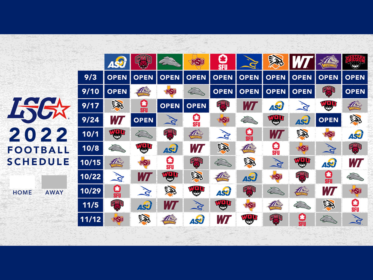 Lone Star Conference releases 2022 conference football schedule Texas